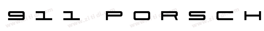 911 Porscha Regular字体转换